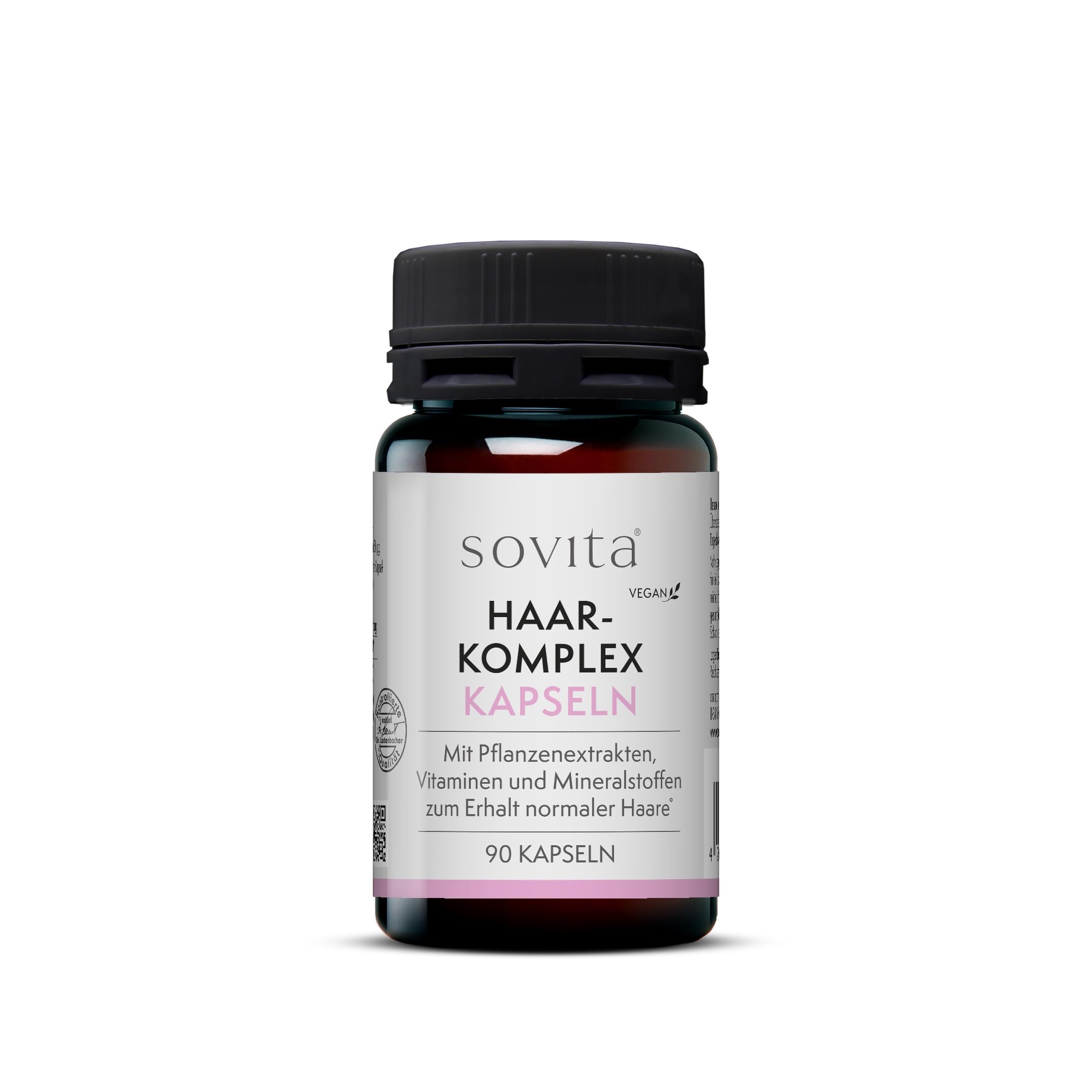 sovita Haar Komplex Kapseln mit Hirseextrakt & Biotin | Mit Kupfer, Selen & Schwarzem Pfeffer zur Unterstützung von Haaren, Haut & Bindegewebe | Nahrungsergänzung | 360 Kapseln