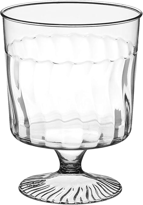 Amazon Com Fineline Settings Flairware Clear 5 5 Oz One Piece Wine Glass 240 Pieces Health Household