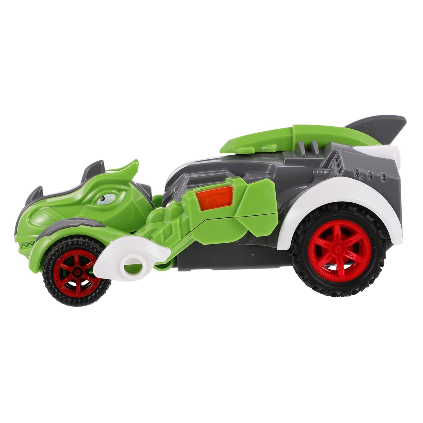 VANZACK Inertial Pull Back Dinosaur Transforming Car for Educational Plaything with Simple Structure Bouncing Action Easy Transformation Birthday