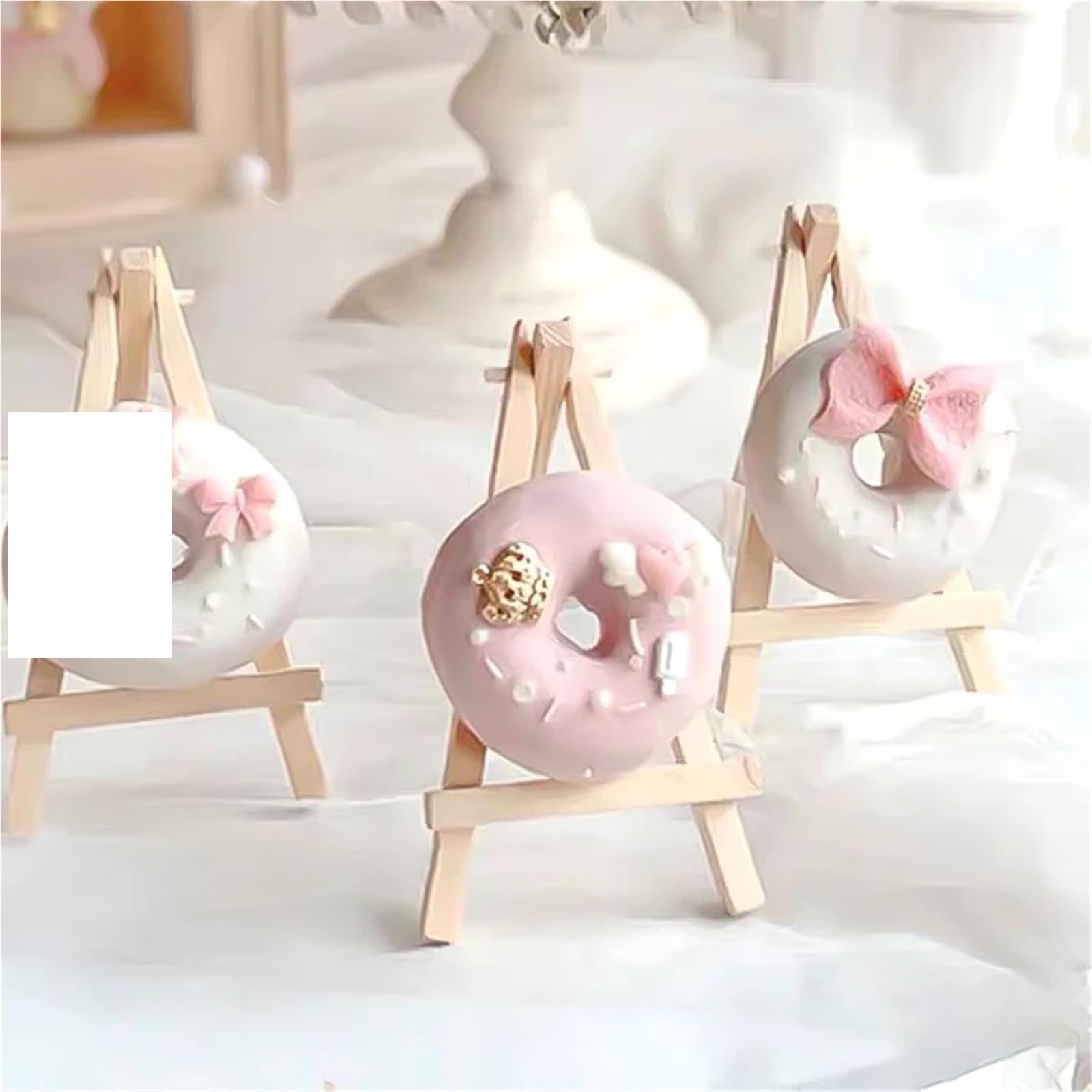 Lot de 5/10 mini chevalets en bois pour table de mariage, cartes de table, cartes de nom, chevalets d'affichage pour décoration (taille M, 10 pièces)