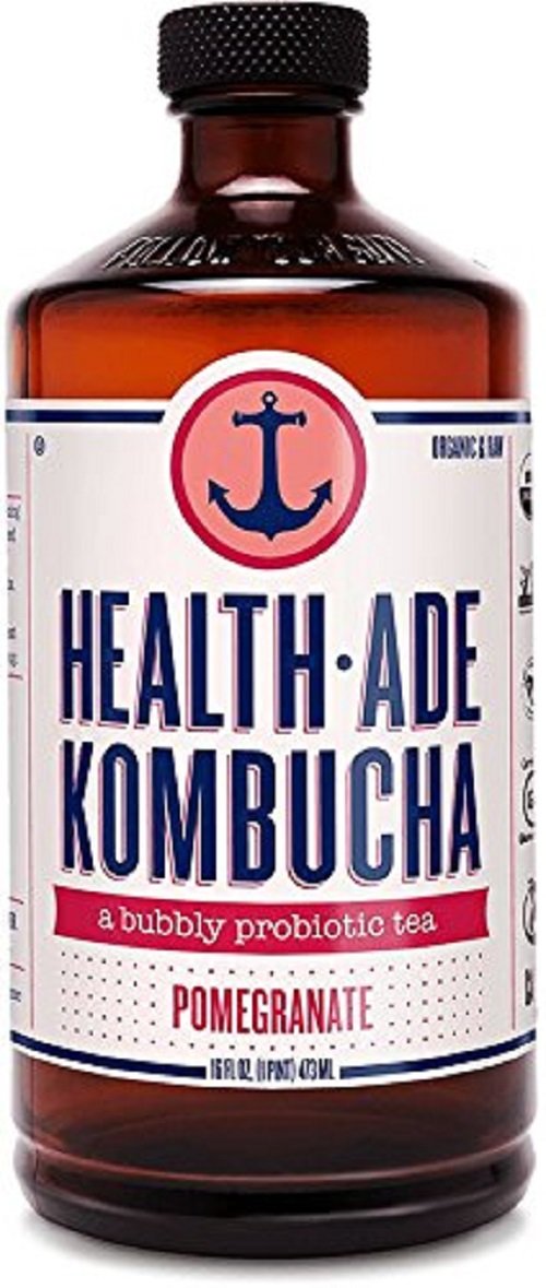 Amazon Com Health Ade Kombucha Pomegranate 16 Ounce Pack Of 12 Grocery Gourmet Food