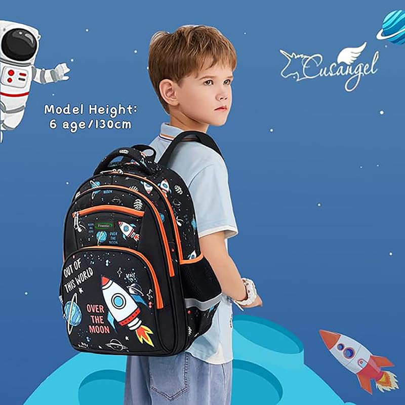 Image of Frantic RR4Zipper Waterproof Polyester 26 L School Backpack School Bag Daypack Picnic Bag For Boys & Girl