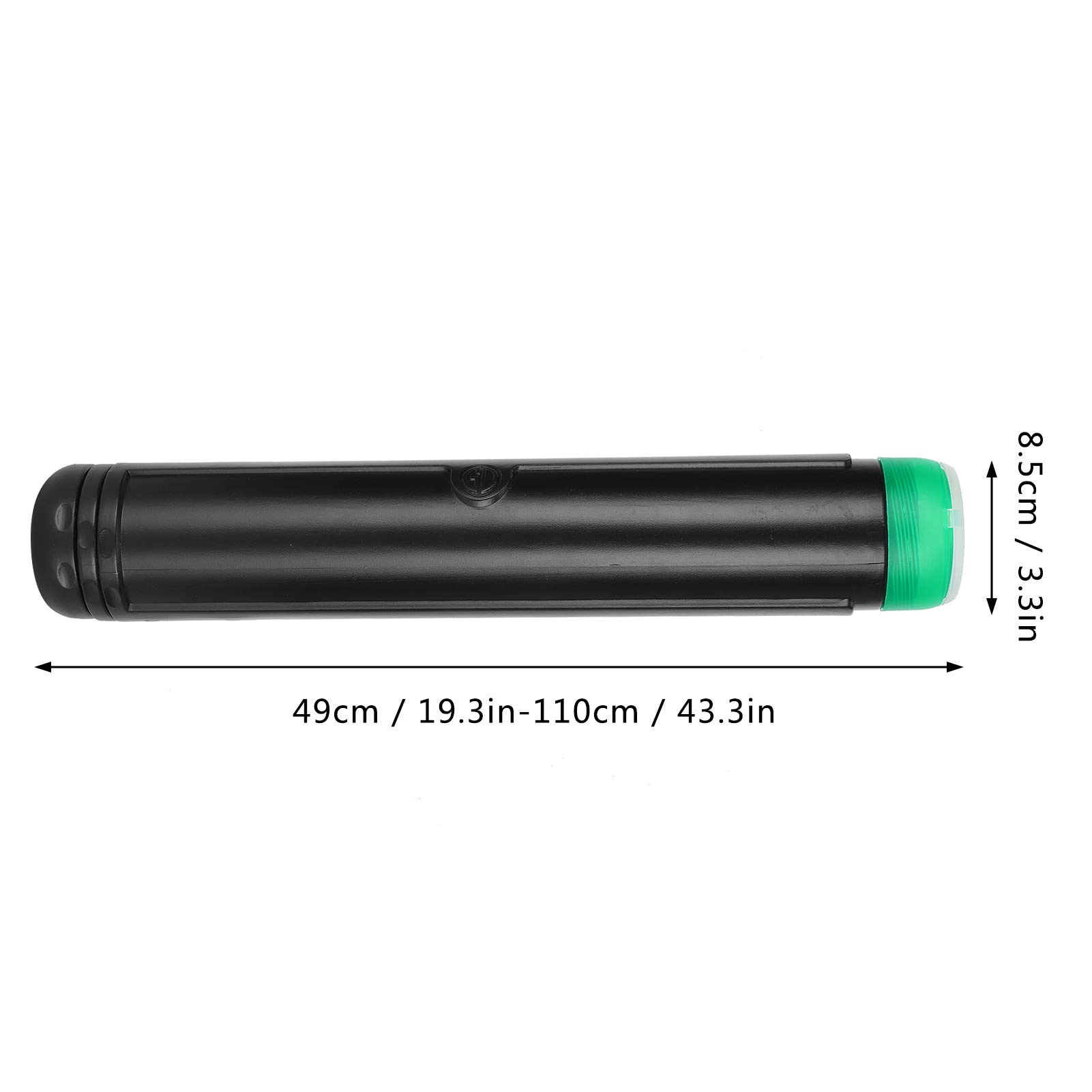 FTVOGUE Tubo Portadocumenti in Plastica Espandibile, Custodia Telescopica per Poster e Immagini, 49-110 cm Regolabile con Fibbia