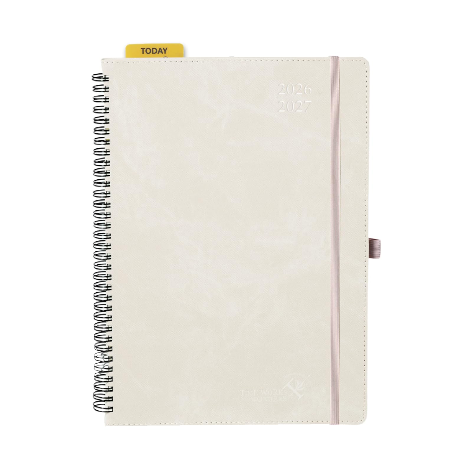 POPRUN Agenda settimanale accademica 2026-2027, di grandi dimensioni, 21 x 29,8 cm, da luglio 2026 a giugno 2027, calendario rilegato a spirale con layout verticale, fessure orarie, copertina morbida