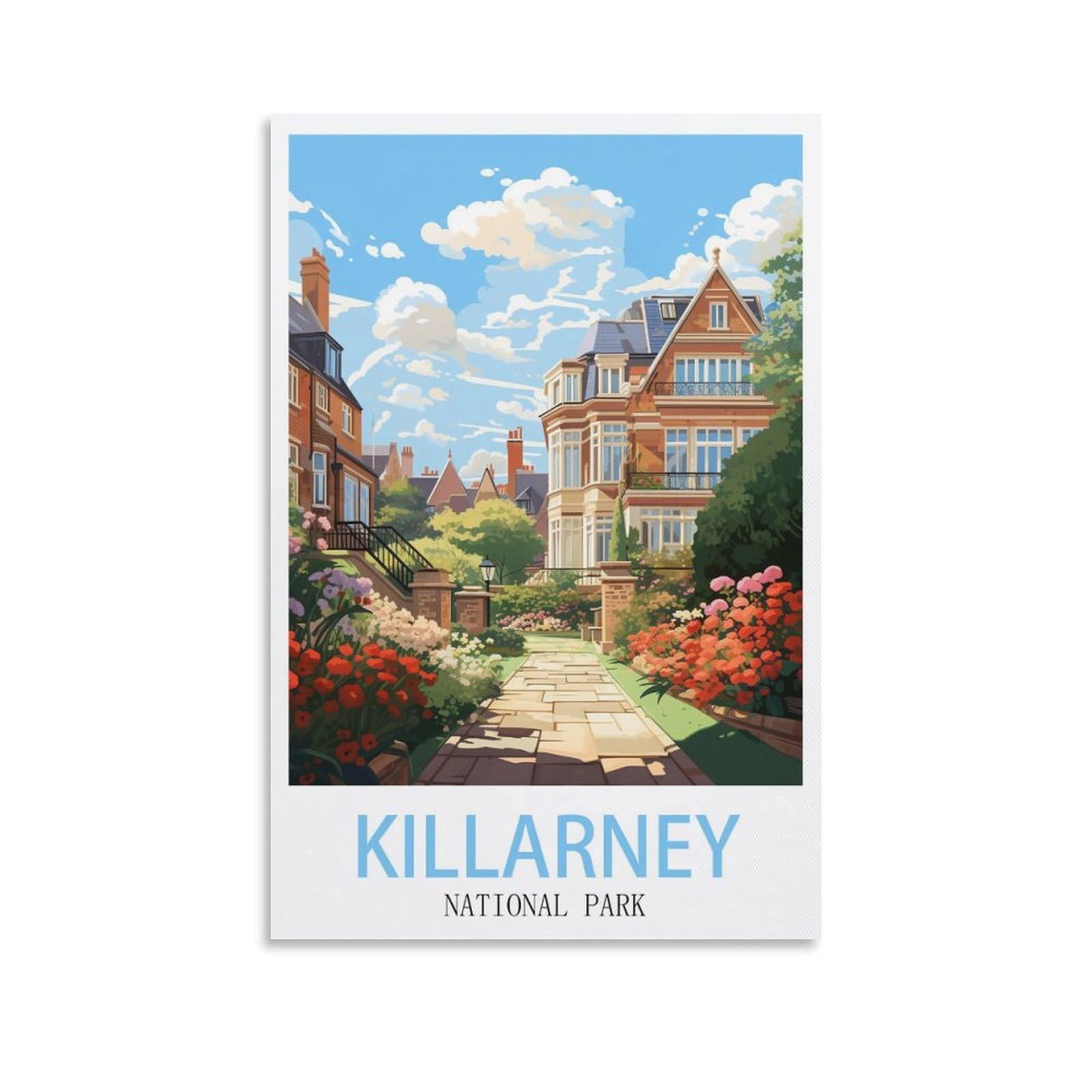 EZMLFA 5D Diamond Painting Kits for Adults,Killarney National Park,Diamond Painting,Landscape Gem Art Kits Adult and Crafts Home Decor 50x60cm