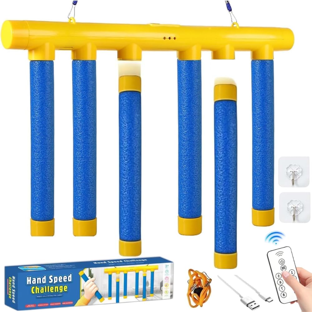 Catching Sticks Game – Drop Sticks Game & Reaction Game, Hand Speed Challenge & Falling Sticks for Kids & Adults, Grab & Catch Sticks, Improve Eye-Hand Coordination, Reflex & Dropping Time Fun Games
