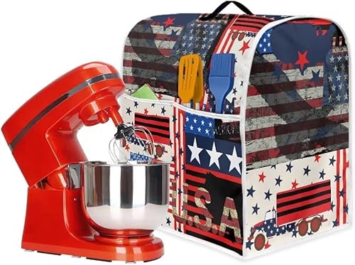 Miniatura 6 de Kitchen Aid - Funda acolchada para batidora de pie, se adapta a todos los modelos de cabezal inclinable y elevador de tazón, tela de poliéster suave