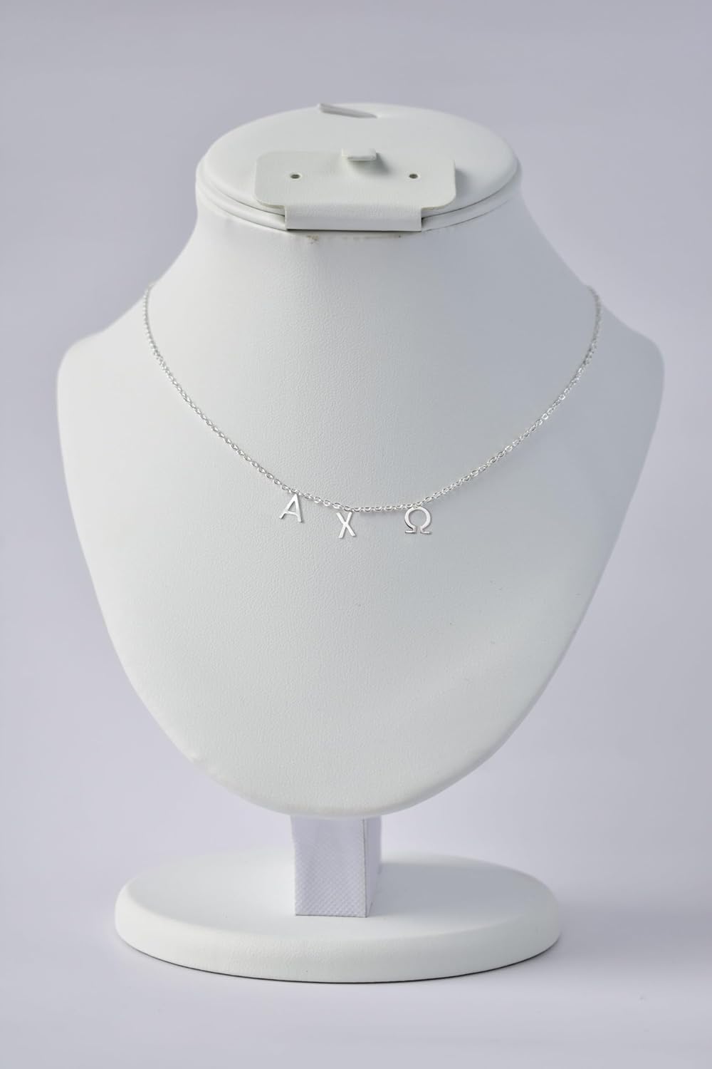 Alpha Chi Omega Necklace — AXO Greek Letters Necklace, Silver Plated Sorority Gifts Necklace, Long-Lasting Alpha Chi Omega Gifts for Women - Image 3