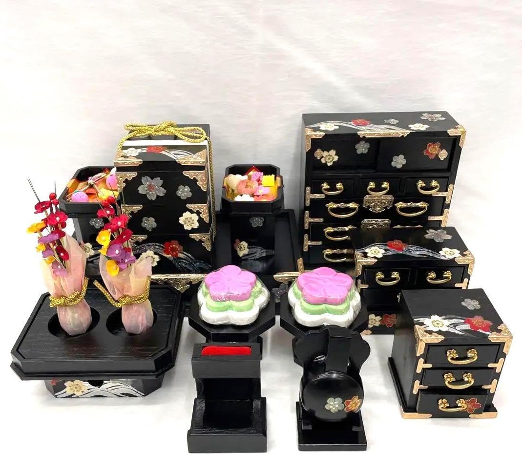 ＊kiriko『骨董:雛人形親王飾り』装飾お道具一式セット kiriko『骨董:雛人形親王飾り』装飾お道具一式セット kiriko『骨董