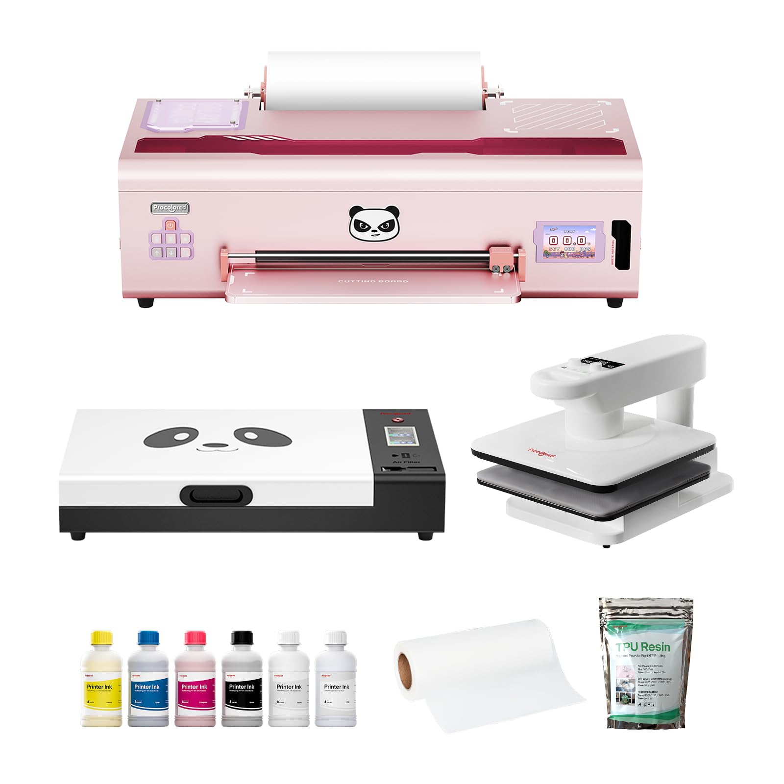 Procolored K13 Lite DTF Printer Bundle with DTF Oven &amp; Heat Press, 13" A3 Apparel Printer System, LiteHead Technology, White Ink Circulation, Auto Cleaning &amp; Complete Transfer Setup