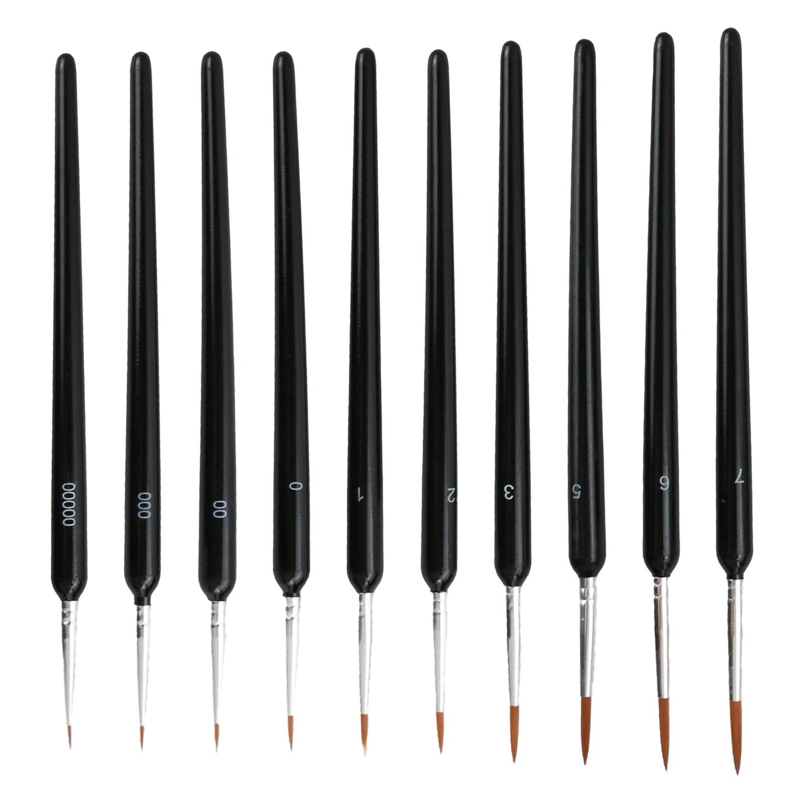11 Piece Fine Detail Paint Brush Set, Tiny Paintbrushes, Versatile Miniature Artist Brushes for Watercolor Oils Acrylics, Ideal for Detailing Art Painting, Perfect for Models Crafts