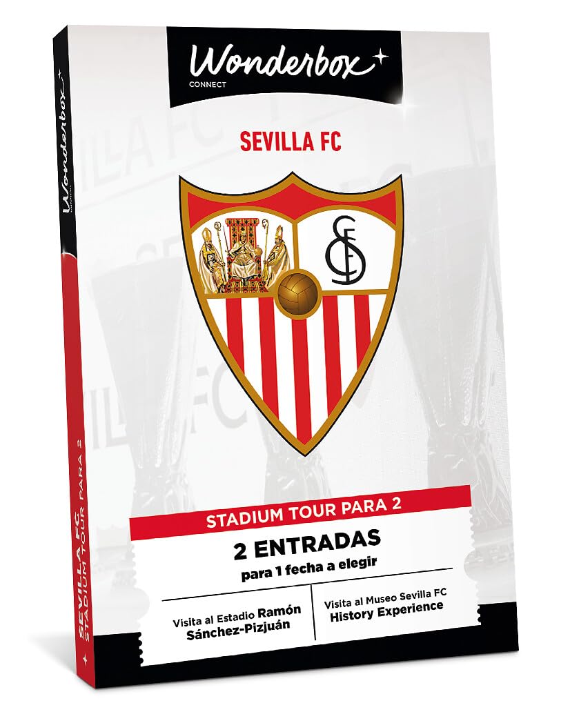 WONDERBOX Connect - Caja Regalo - Sevilla FC - 2 entradas para el Stadium Tour + Visita al Museo Sevilla FC History Experience - Válido Durante 27 Meses