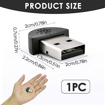 USB Microphone, Plug and Play Mini USB 2.0 Mic for PC Laptop and Computer