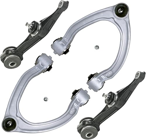 Miniatura 214 de Detroit Axle - Kit de brazos de control delanteros de 4 piezas para Nissan Cube 2009-2014, Nissan Versa 2007-2012 2 brazos de control inferiores con