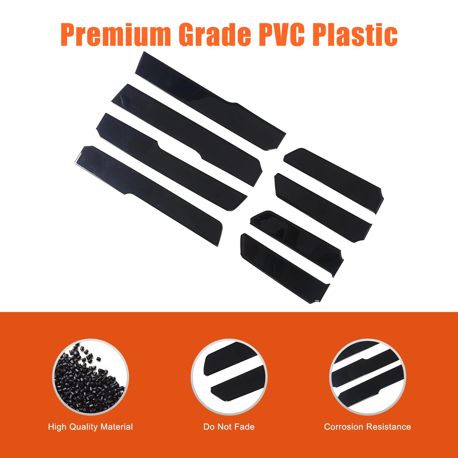 TongSheng Compatible with Toyota Tacoma 2015 2016 2017 2018 2019 2020 2021 2022 2023 PVC Inner Door Panels Decorative Stickers Car Accessories