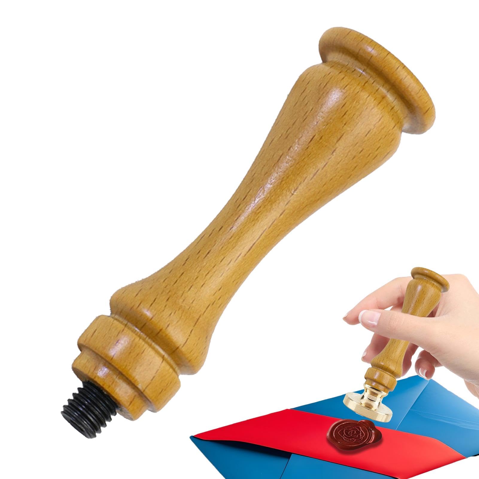 Poignée De Tampon De Sceau De Cire En Bois - France