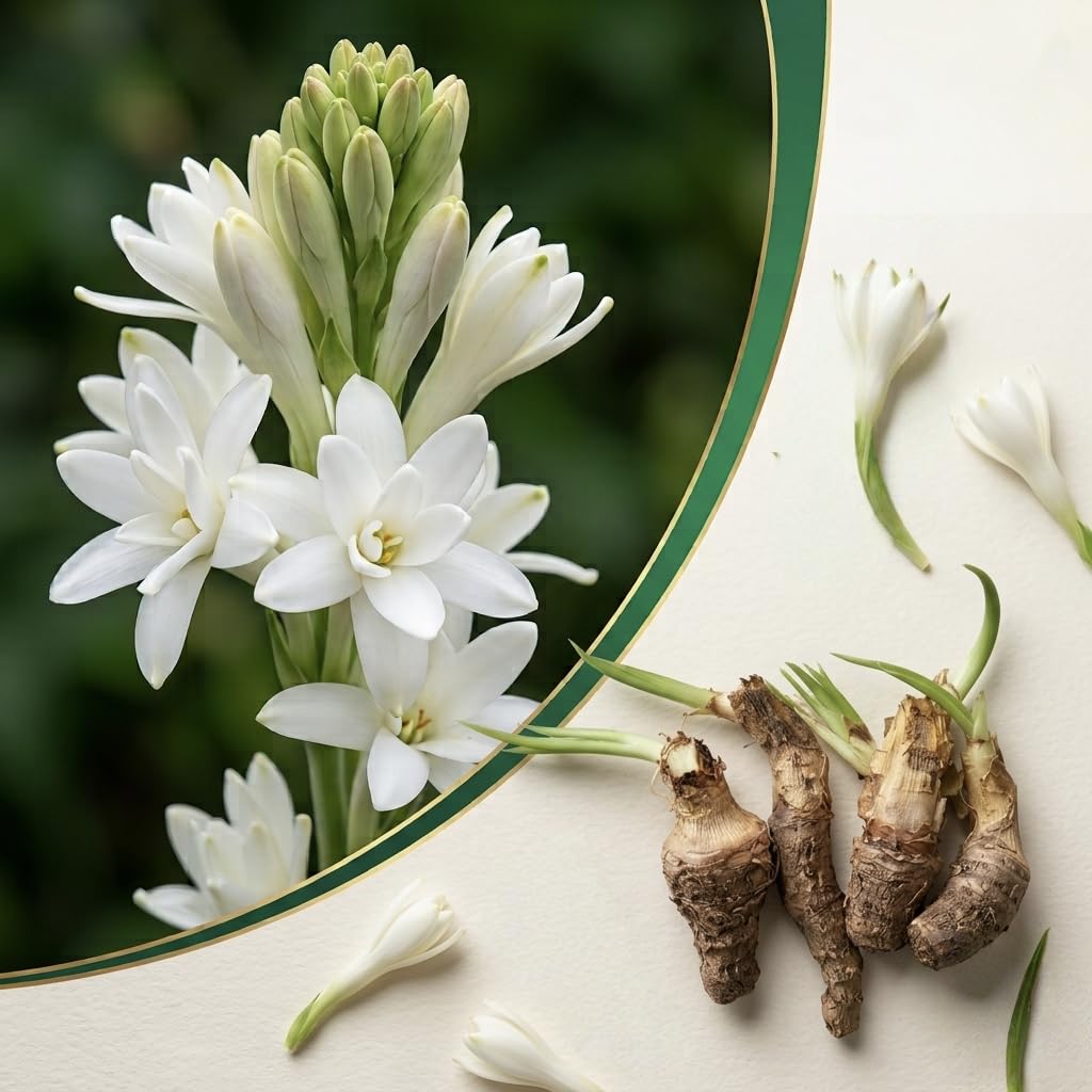 Tuberose Rojonigondha Flower Bulbs for Garden Planting Pack of 5 | White Blooms, Garden Planting, Fragrant Flowers, Easy to Grow, Outdoor Use-image-29