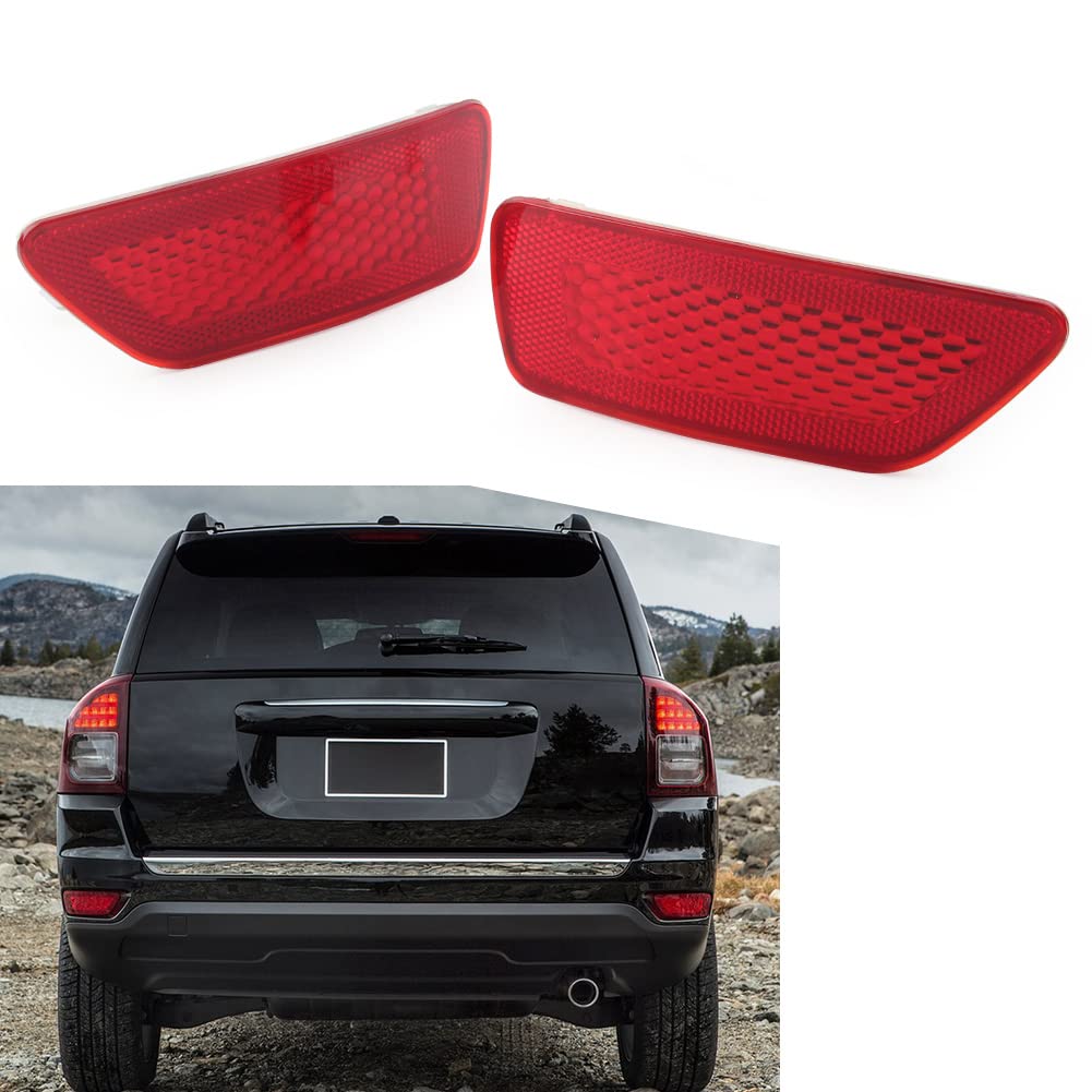 Produktbild von WXSSH Rücklichter Heckstoßstangen-Nebellichtreflektor, Rote Linse, Nebelscheinwerfer, Ersatz Für Jeep Für Cherokee KL 2014 2015 2016 2017 2018(Right