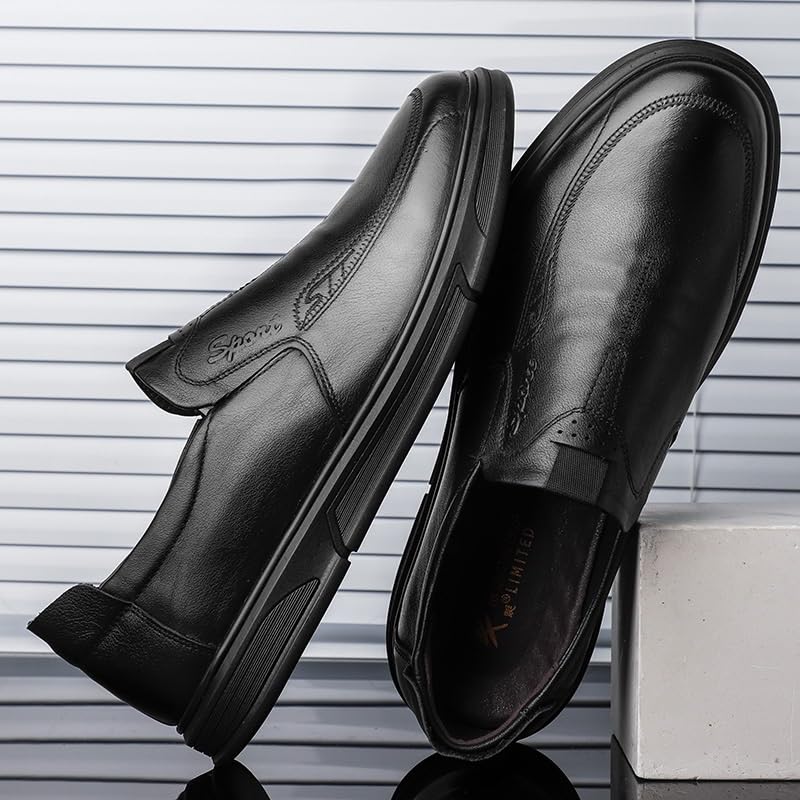 Men's Loafers Casual Slip On Shoes Soft Loafers Lightweight Driving Boat Shoe Men's Toe Water Resistant Black3