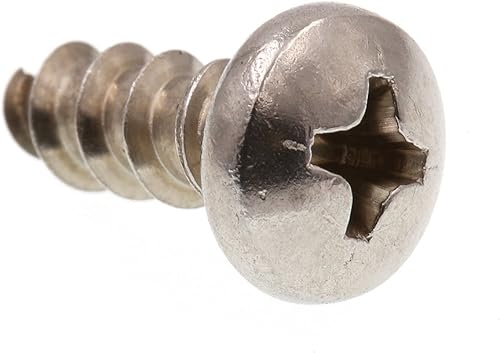 Prime-Line 9020156 Tornillos de Chapa de Metal, Autoroscantes, Cabeza de Sartén 