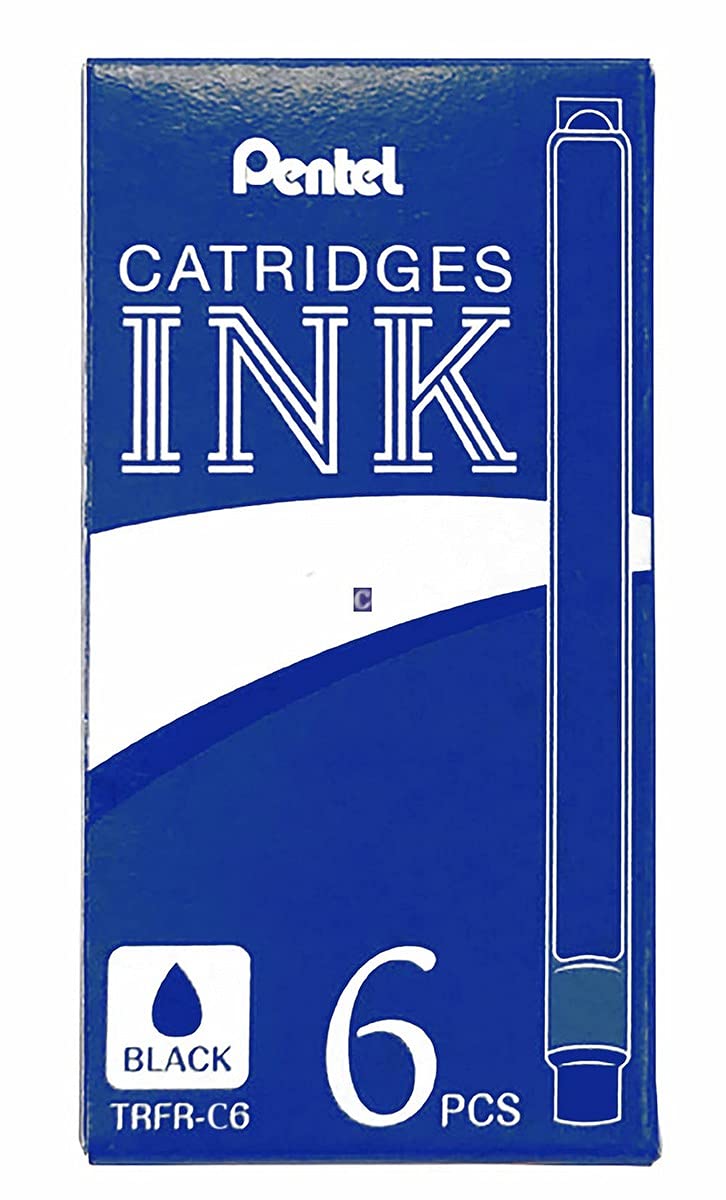 Pentel F700 Fountain Pen Refill Pack of 6 - Blue Ink