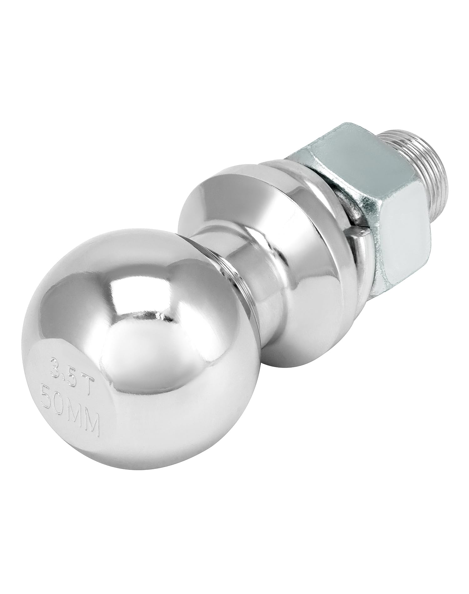Gancio Di Traino A Sfera In Acciaio Stampato Per Rimorchi Da 50 Mm – Attacco Resistente Con Copertura Protettiva