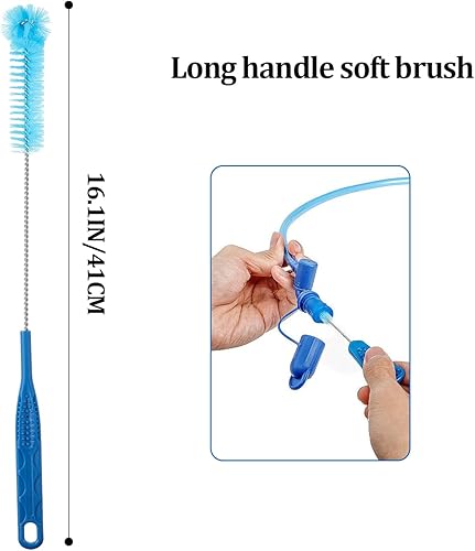 Miniatura 4 de Kit de limpieza de vejiga de hidratación, 2 paquetes de cepillo de limpieza de vejiga de agua 8 en 1, incluye cepillo flexible de vejiga larga para