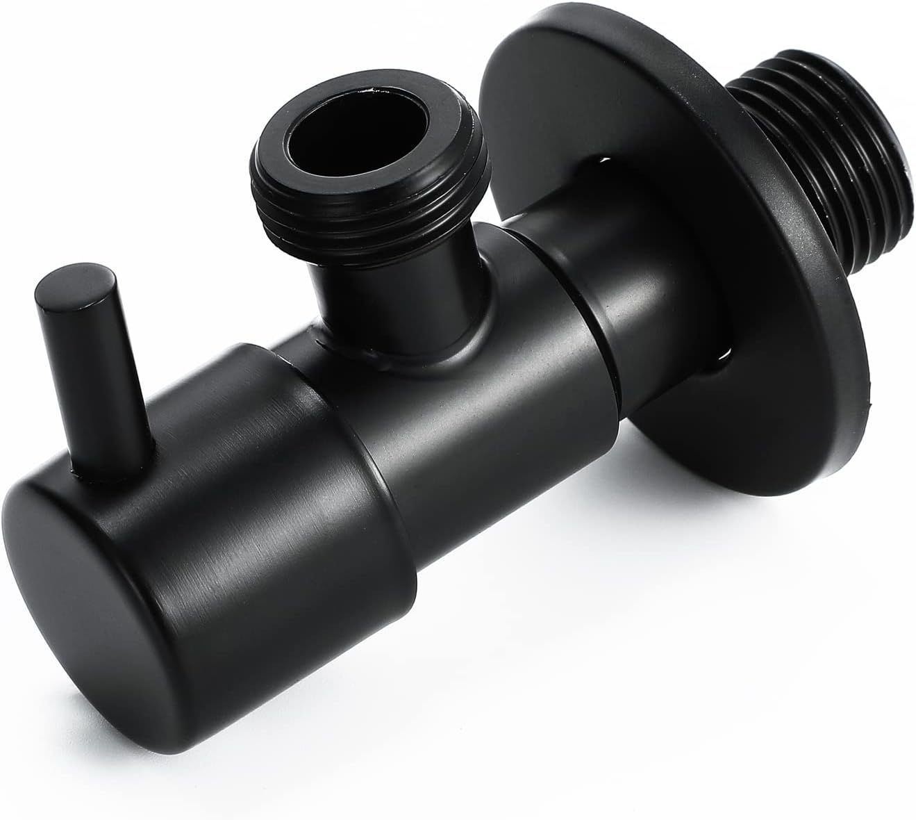 Handheld Shower Head Set, High Pressure Black Hand Held Showerhead Kit with 59 Inch PVC Shower Hose and Angle Vavle