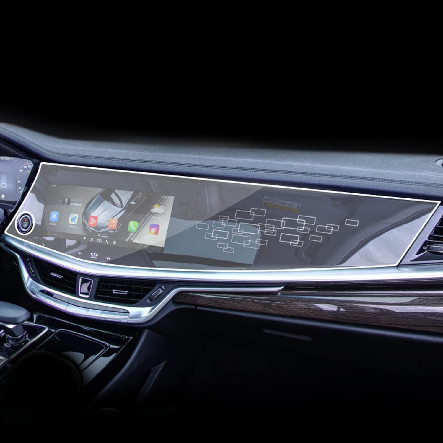 Film TPU anti-rayures pour écran navigation Geely Emgrand - 5