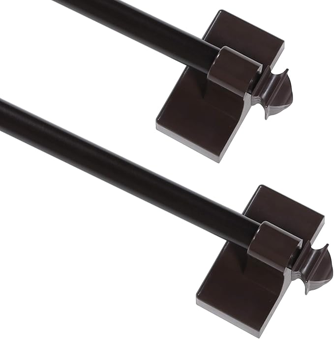 Curtain Rod MultiUse Adjustable Cafe Sidelight Rods, 16"28