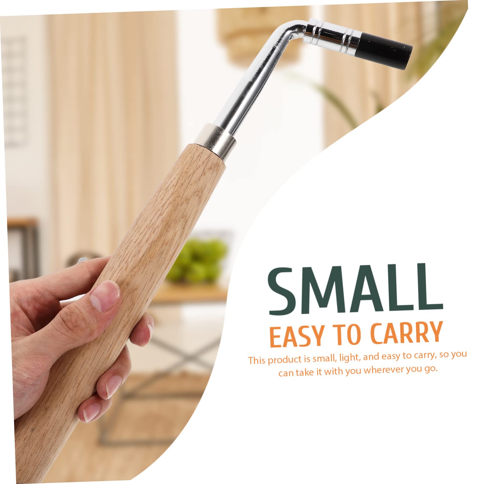 Llave Inglesa para Piano Herramienta de Afinación Confiable Fácil de Usar y Transportar Mango de Madera Adecuado para Reparación de Instrumentos de Cuerda