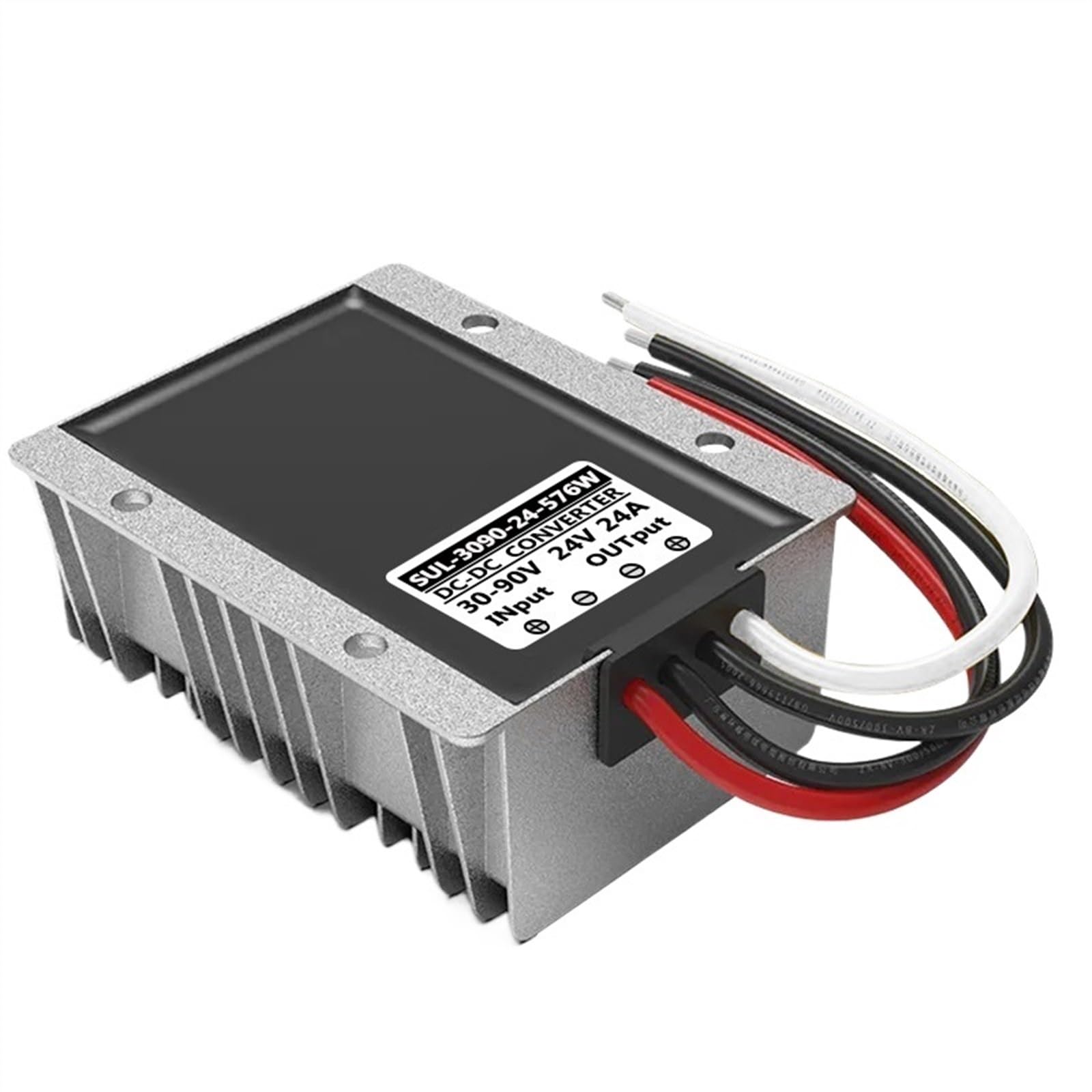 Convertisseur Buck 24V 24A abaisseur de tension DC-DC 30V-90V vers 24V pour systèmes électriques