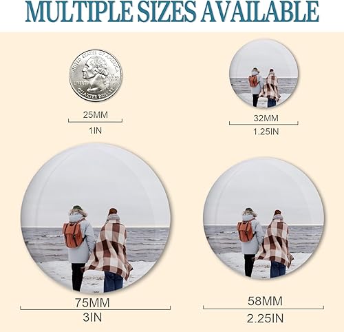 Miniatura 2 de Botones personalizados con diseño a granel, pines personalizados con tu nombre, foto logotipo, pasadores redondos, insignias de nombre, tarjeta de