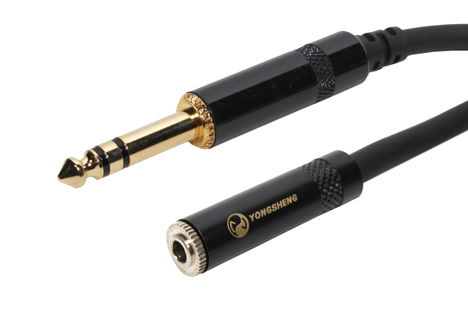 Elite Core SuperFlex Gold SFP-115T3.5MM TRS to 3.5mm Female Patch Cable, 15-Feet
