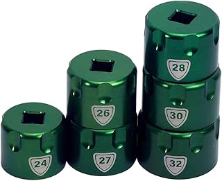 Abbey Bike Tools Suspension Top Cap Sockets Green, 30mm
