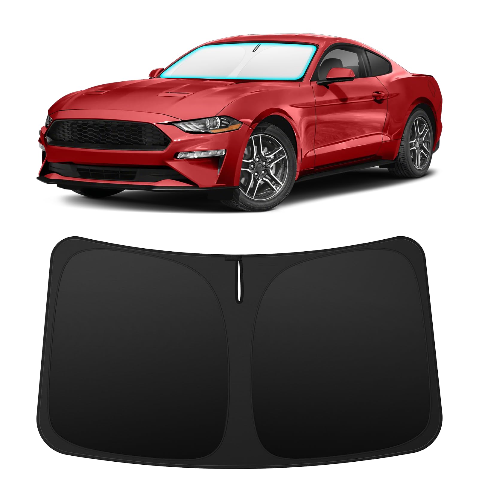 INSAUTO Custom Fit Windshield Sun Shade for Ford Mustang 2015-2026
