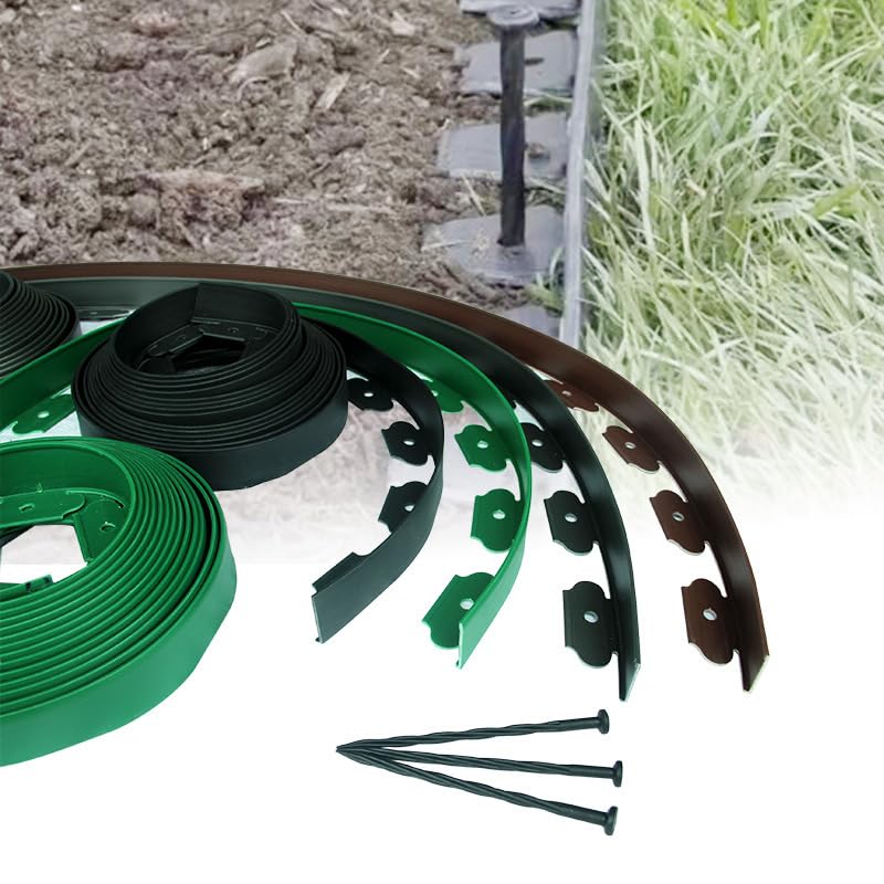 Cinturón de aislamiento para crear un jardín ordenado y delimitar zonas con césped verde