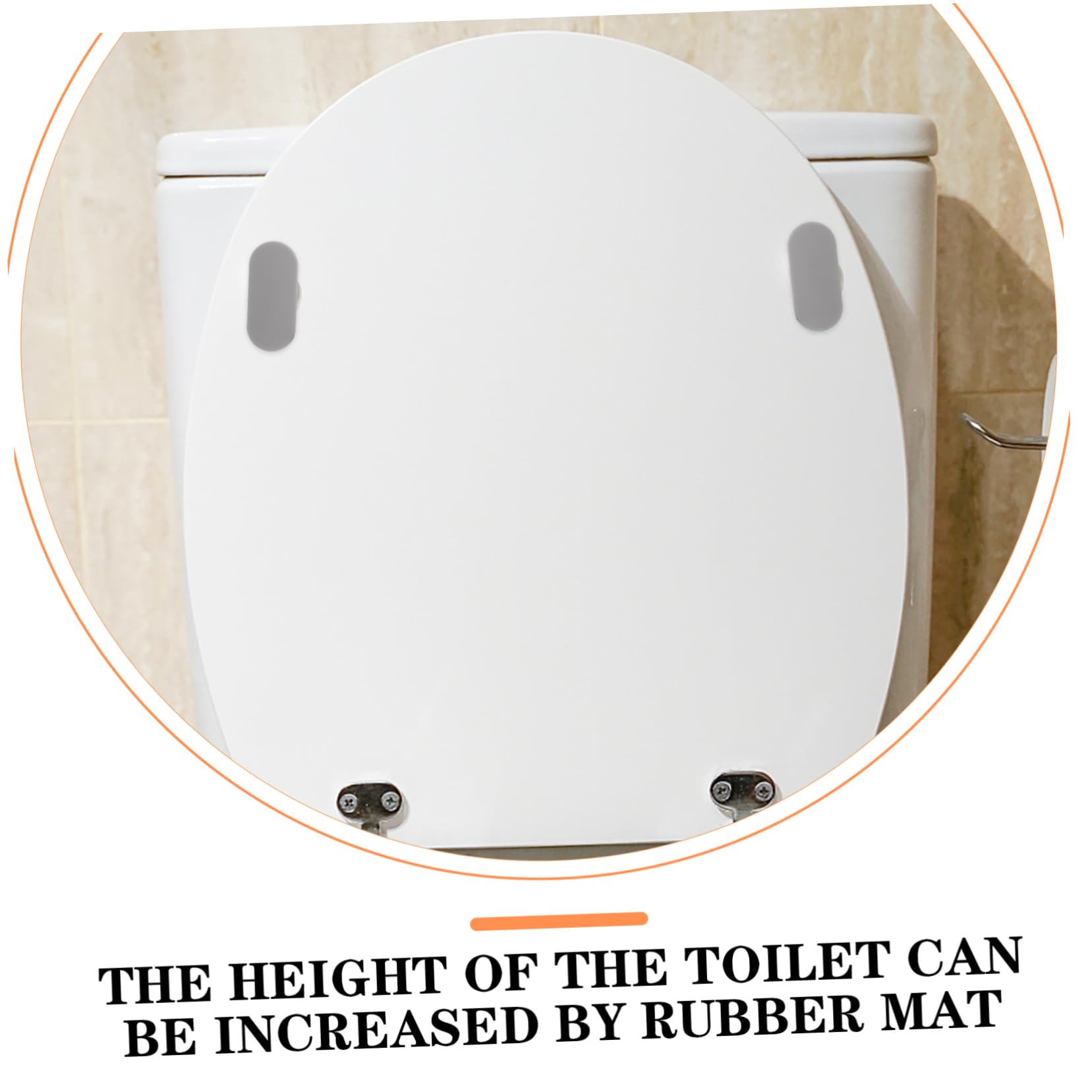 5 Ensembles Joint De Siège De Toilette Remplacement Universel En Forme De Pare-chocs De Siège De Toilette Pour Couvercle Coussinets De Toilette Plastique Light Grey 4 Pièces * 5