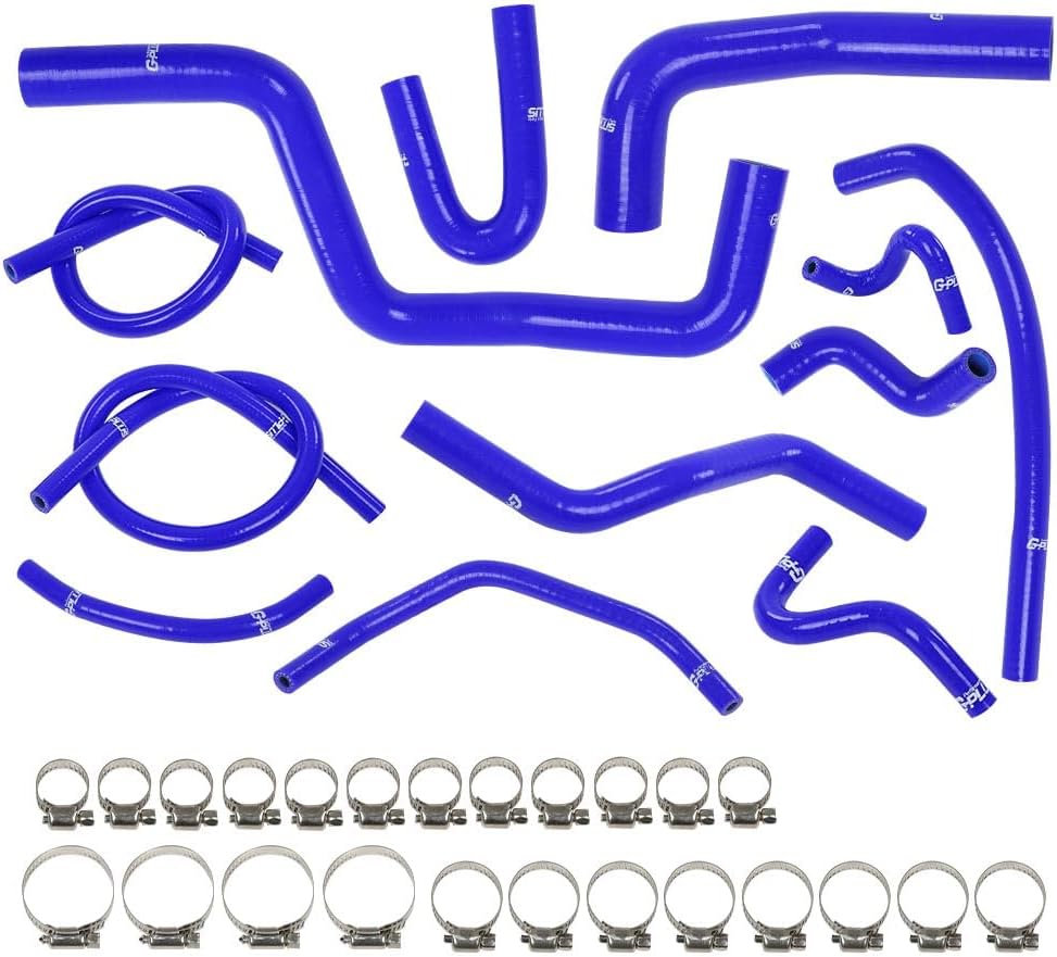G-PLUS Silicone Radiator Hose Kit Compatible with Honda/Acura Integra DC4 DB7 RS LS GS SE with B18B1 Engine 1994-2001 Blue