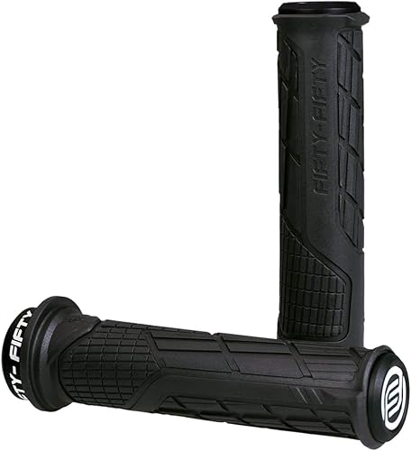 Miniatura 7 de FIFTY-FIFTY Empuñaduras de manillar de bicicleta de montaña, empuñaduras MTB de bloqueo único, cómodos agarres de bloqueo de bicicleta, empuñaduras