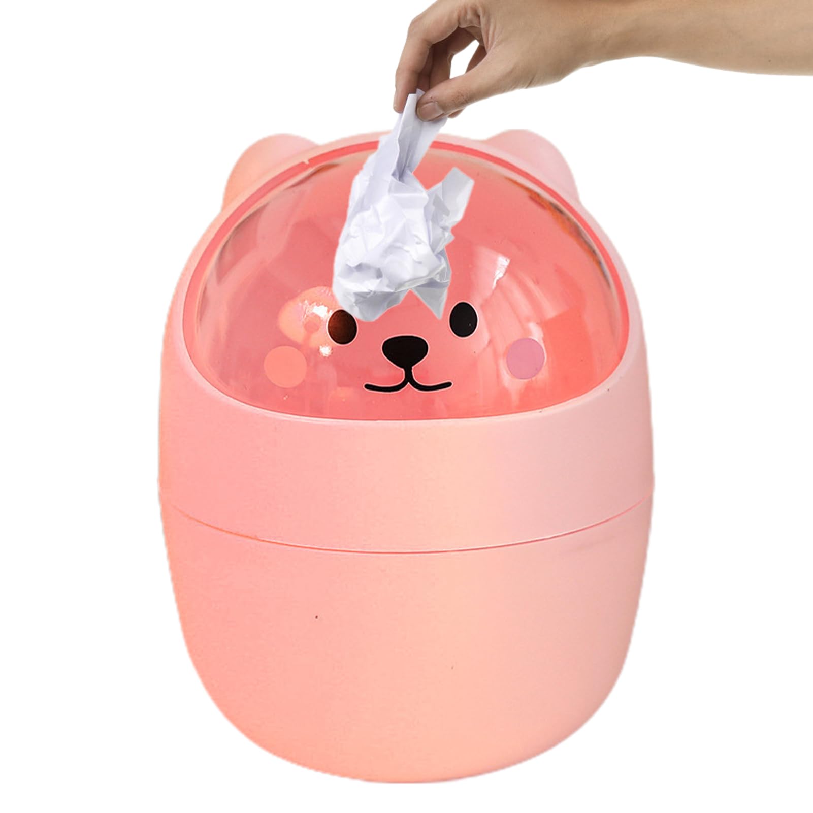 QARIDO Countertop Garbage Can,Beer Design Countertop Garbage Bucket - With Shake Lid Decorative Small Desktop Trash Can For Bathroom Vanity, Desktop, Coffee Table