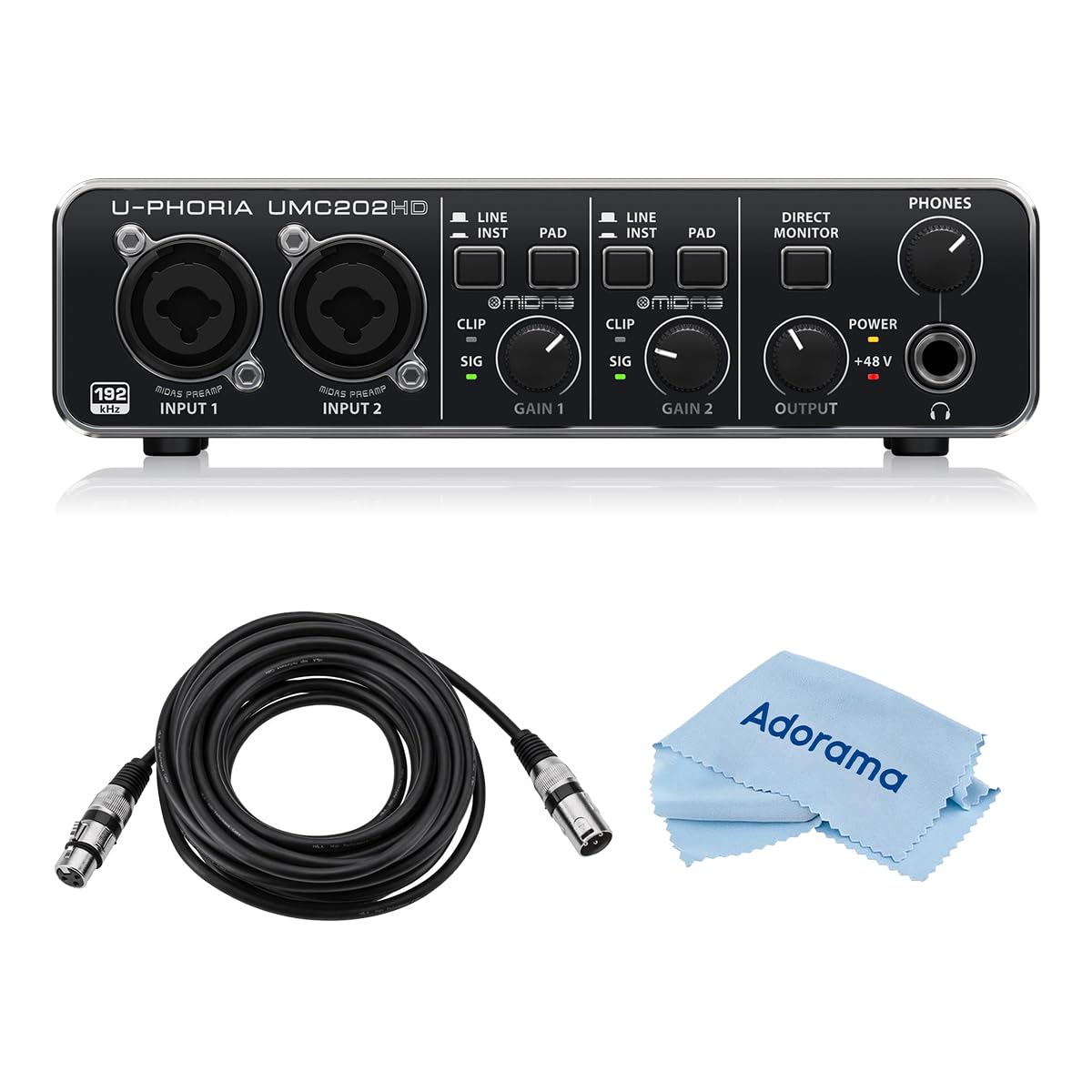 Amazon.com: Behringer U-Phoria UMC202HD - Interfaz de audio USB