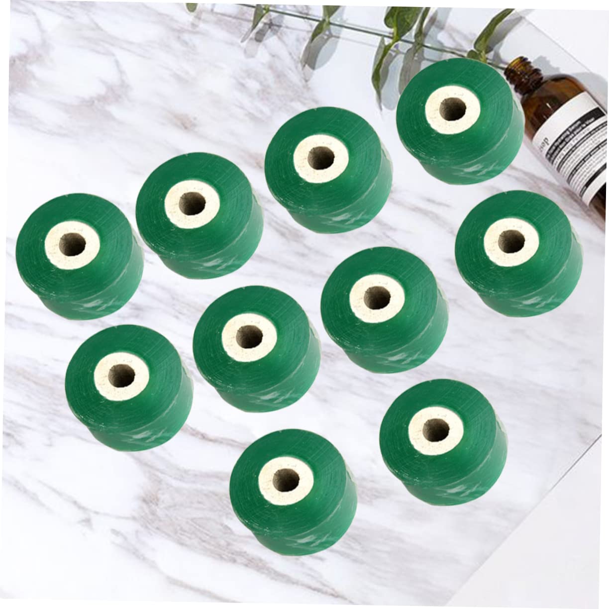 BESPORTBLE Ruban de Greffage pour Plantes Vert 2cm, Lot de 10 en PE