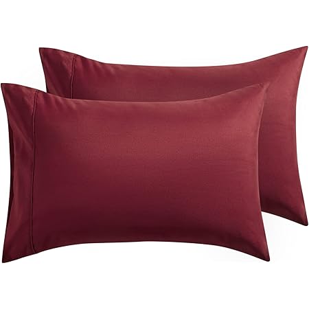 red pillow cases amazon