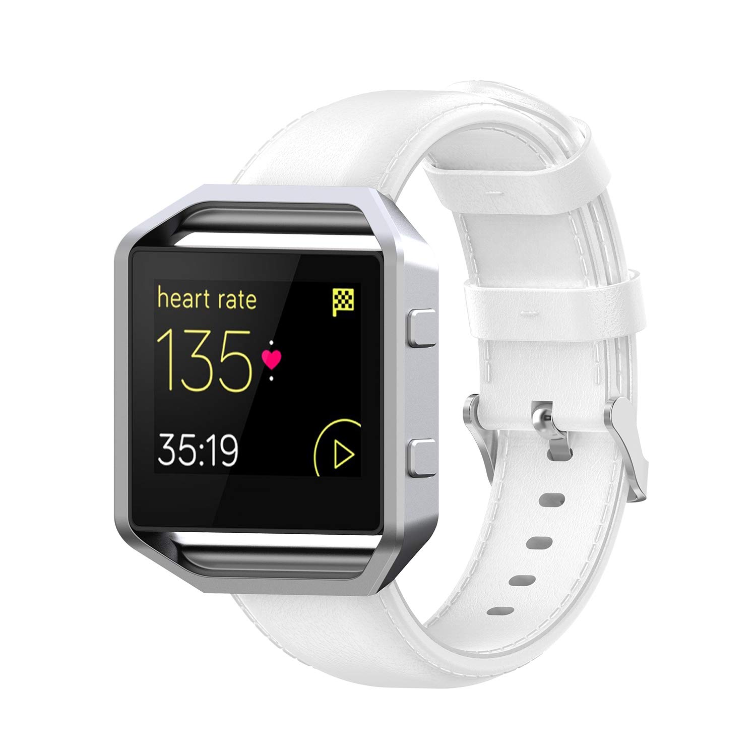 Fit for Fitbit Blaze Bands for Women Men, Stylish Adjustable Leather Band Elegant Replacement Bands Straps Bracelet Wristband Accessory Bands Fit for Fitbit Blaze Smart Watch