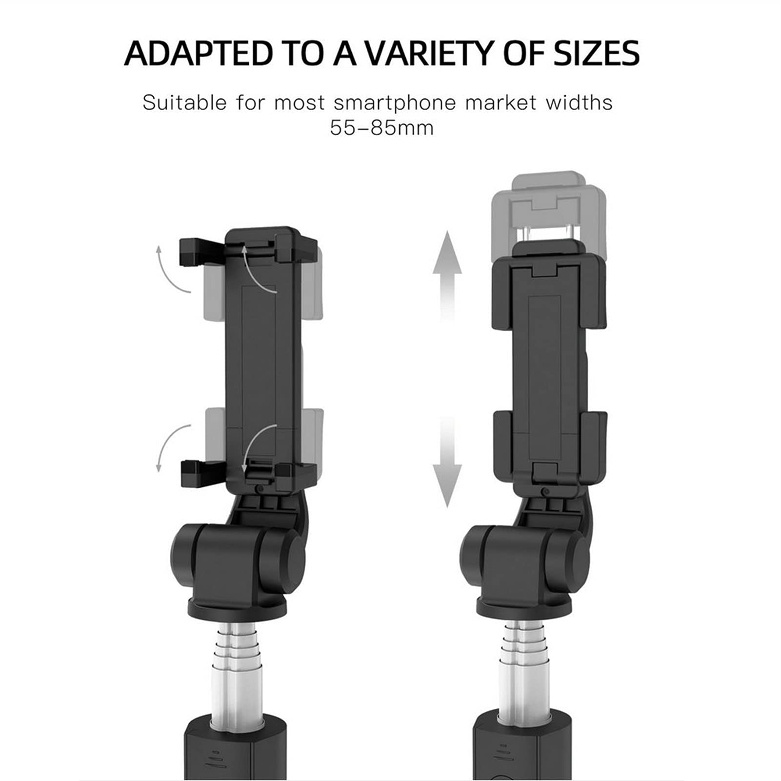 SCRUBY 3 in 1 Wireless Bluetooth Selfie Stick Allungabile Monopiede Pieghevole Treppiede Con Supporto Del Telefono Remoto