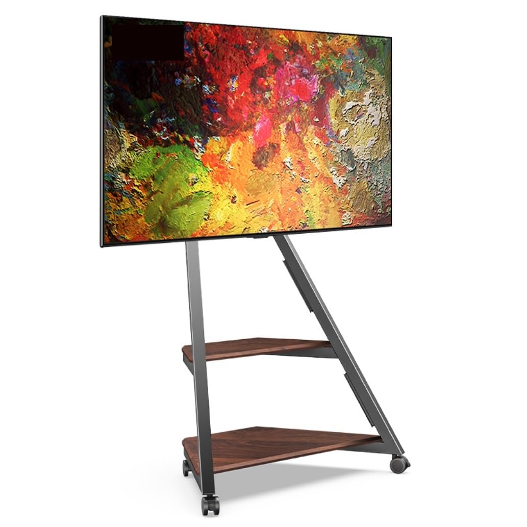 OLSKFUH Television Stands Tv Stand Tvstand Mobile Tv Stand For 32 To 65 Inch Tvs Floor Tv Cart Stand Height Adjustable Swivel Tv Rolling Stand With Storage Shelves Tv Bracket Tv,A-32