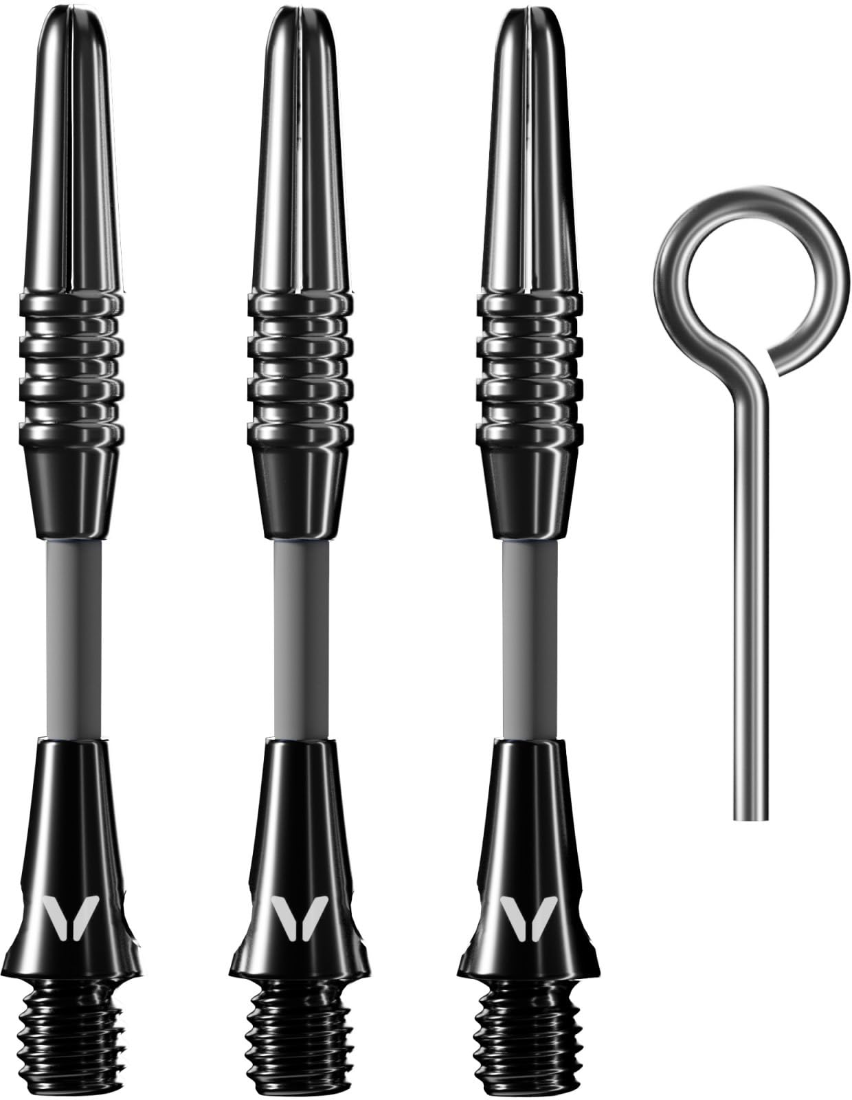 Viper Carbon Fiber High Performance Ultra-Light Dart Shafts, Set of 3, Short, Black