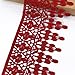 Lace Trim Applique 4 Yards DIY Craft Clothing Sewing Accessories Cotton Lace (Red)