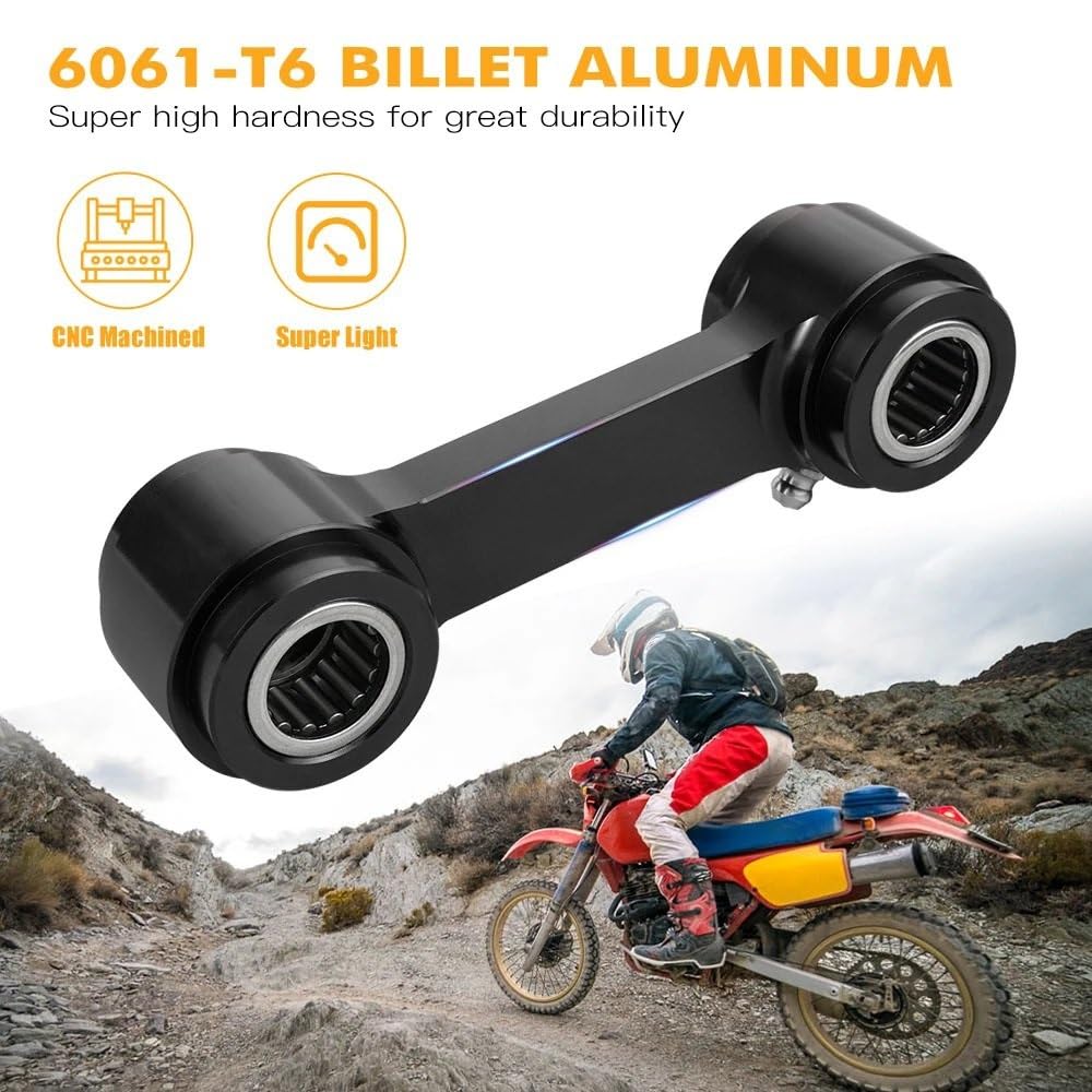 Do XR650L 1993-2025 XR600R 1985-2025 XR 650L 600R Zestaw łączników obniżających Łączniki zawieszenia | Zestaw łączników obniżających motocykla 1,18 cala/30 mm(Black)